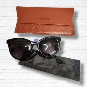 Missoni Black Acetate Cat Eye Frame Black Gradient Lens MIS 0029/S BNWT